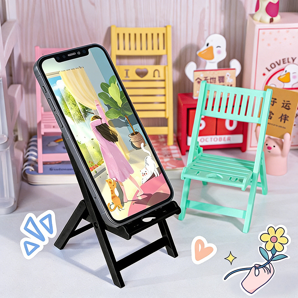 Kawaii Tech Accessories - Mini składane krzesło - podstawka pod