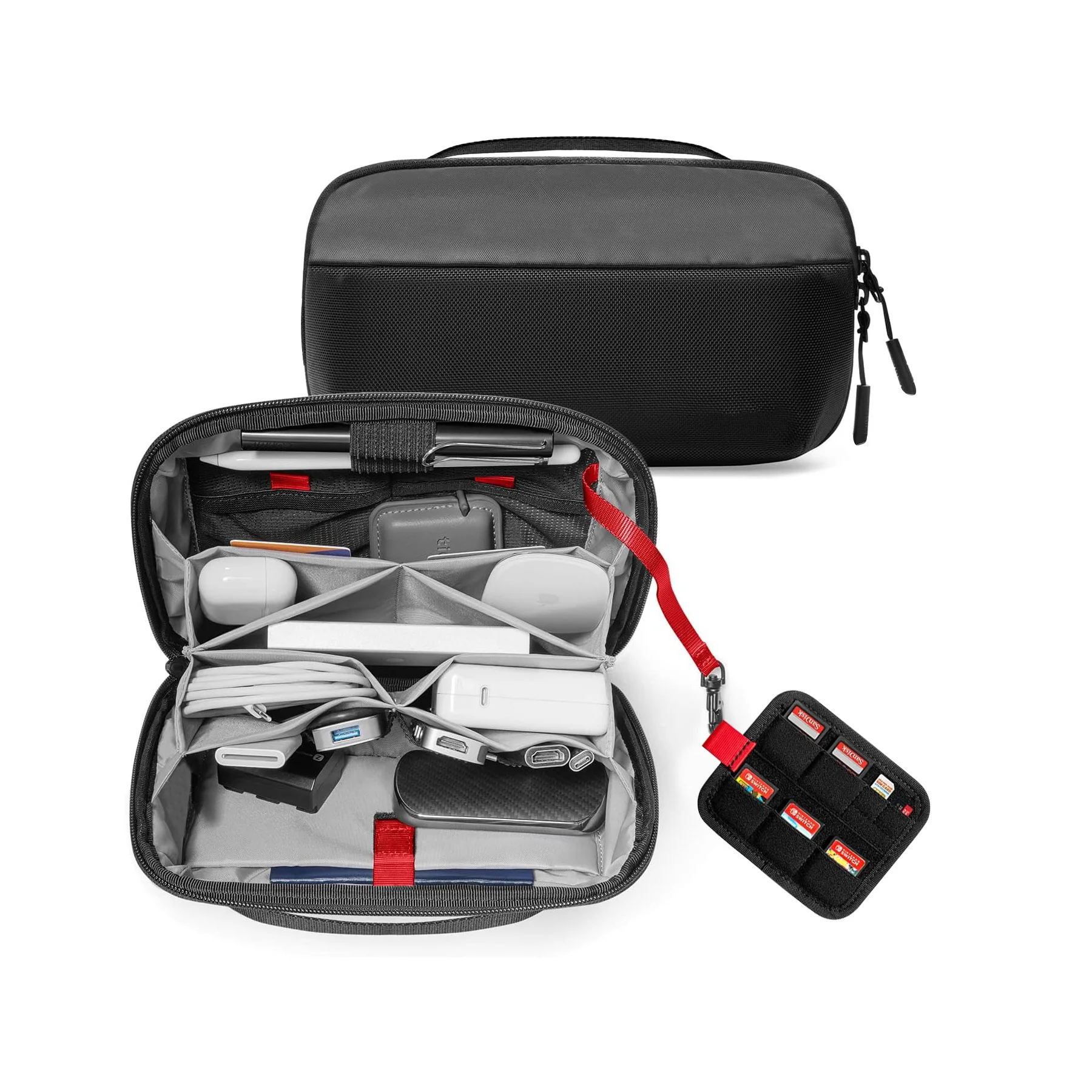 Tech Accessories Travel Organizer Pouch - Organizer na akcesoria podróżne, wodoodporny futerał