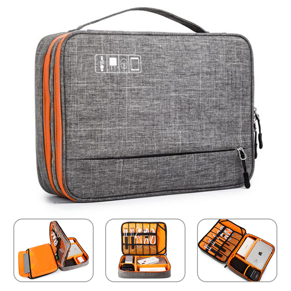 Tech Accessories Case - Dwuwarstwowe akcesoria elektroniczne torba na gry