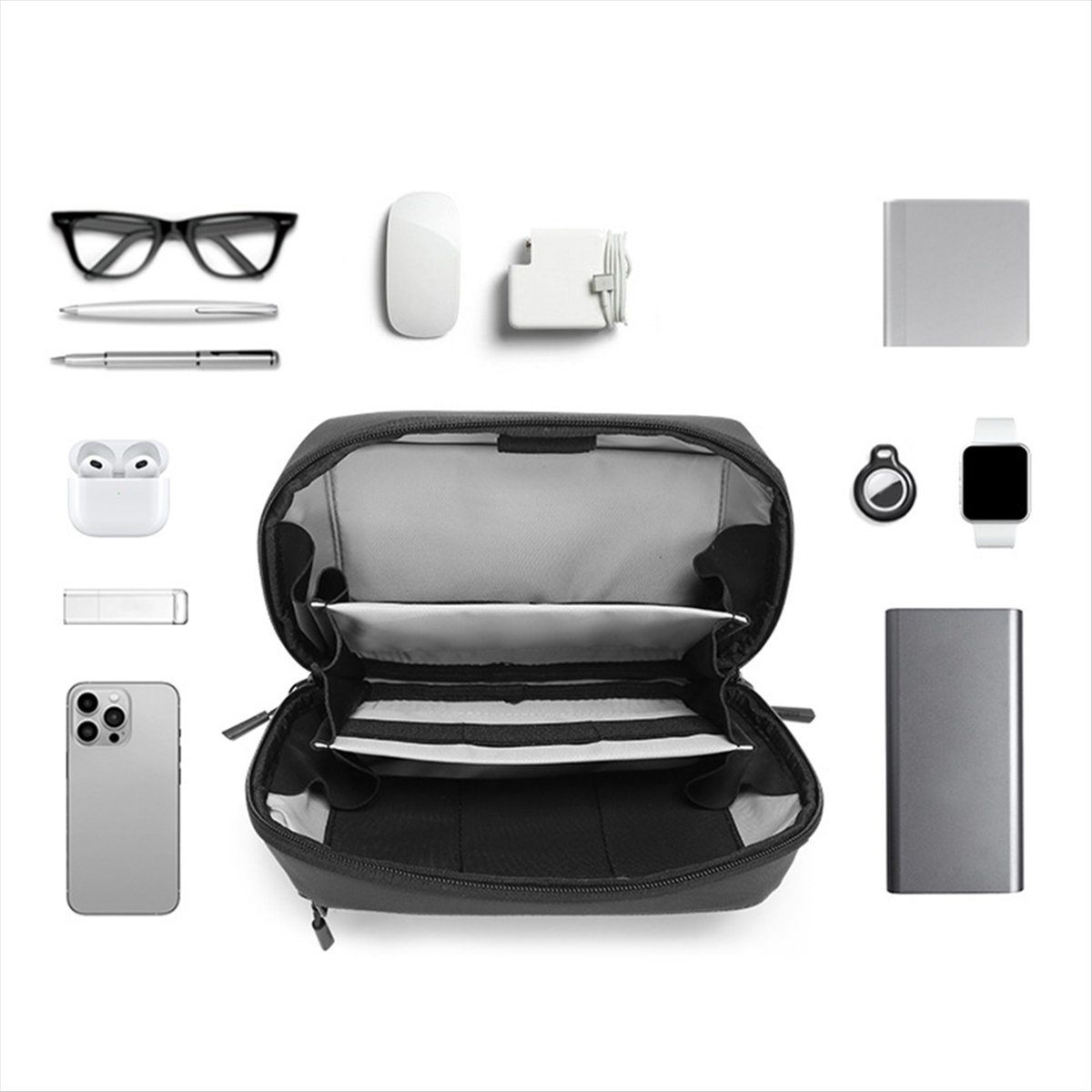 ☶ ❈ ＊ ♥ AC1579-Wodoodporna tor – Tech Accessories Travel Organizer Pouch recenzja i cena